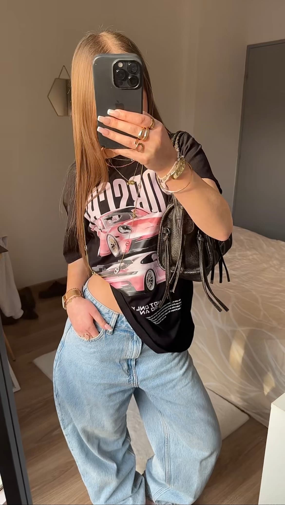 T-shirt Pink Porsche